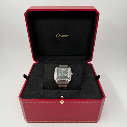 CARTIER SANTOS QUADRANTE VERDE - MISURA MEDIA