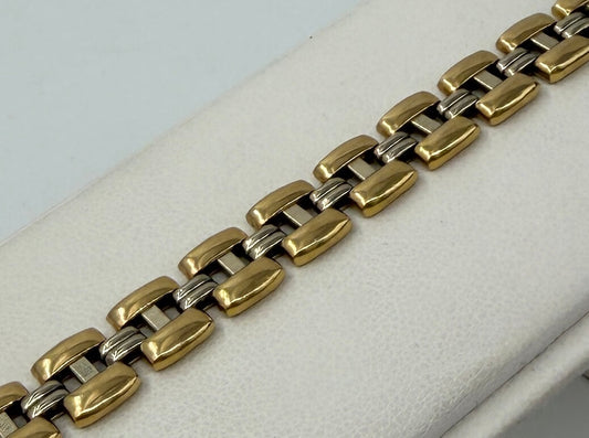 BRACCIALE 18 KT BICOLOR