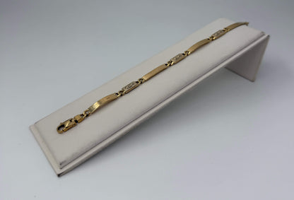 BRACCIALE 18 KT BICOLOR