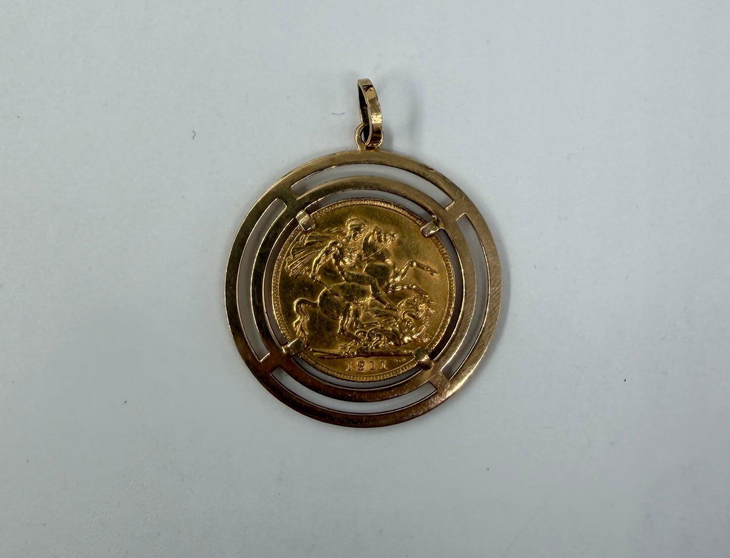 CIONDOLO ORO 18KT GIALLO CON STERLINA