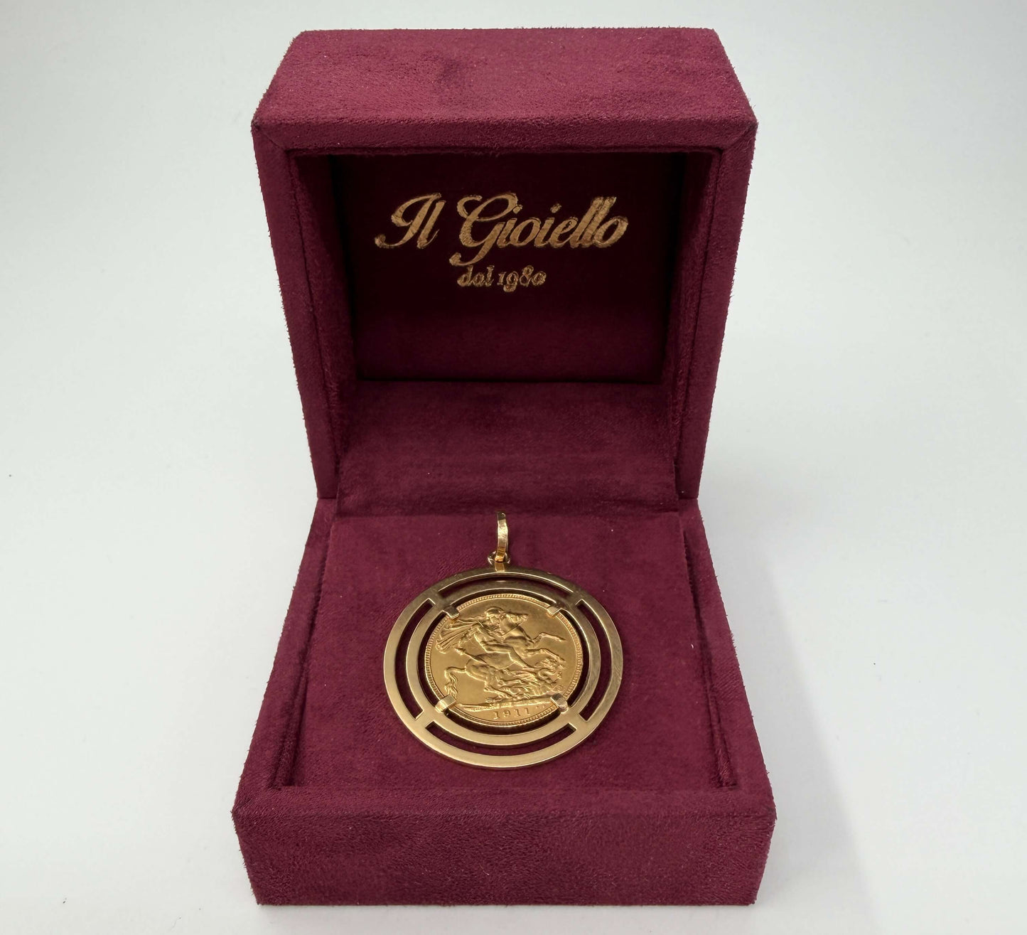 CIONDOLO ORO 18KT GIALLO CON STERLINA