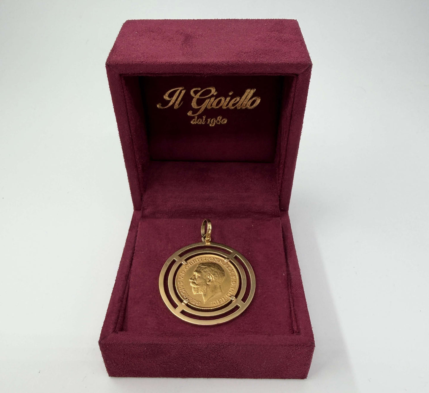 CIONDOLO ORO 18KT GIALLO CON STERLINA