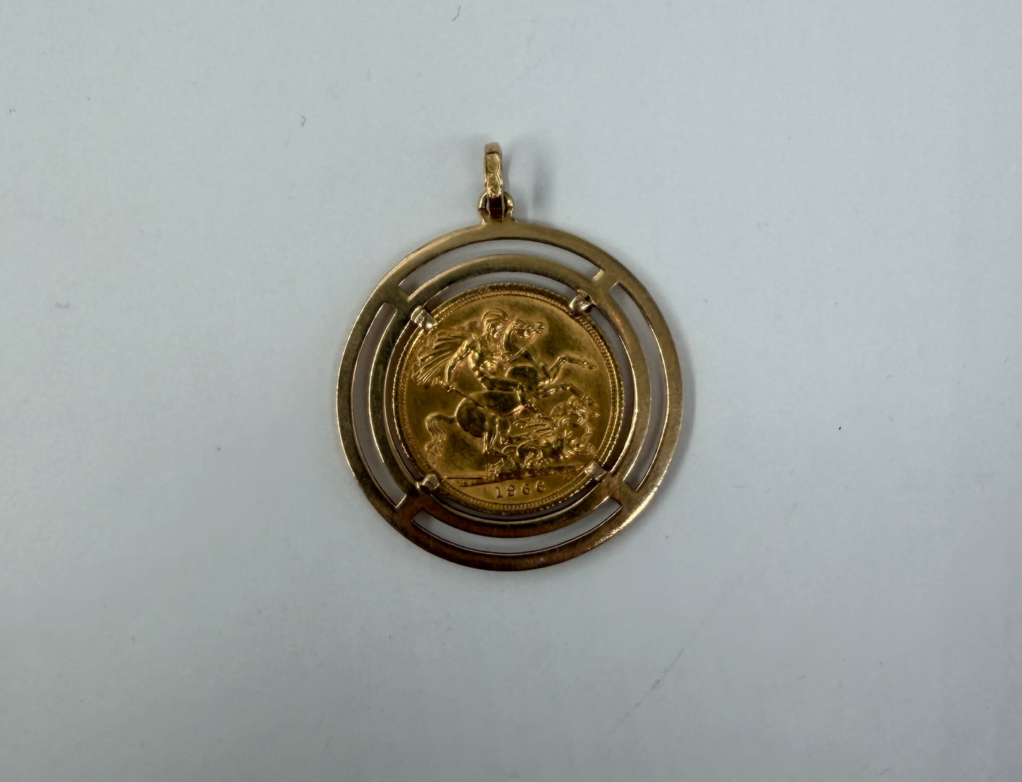CIONDOLO ORO 18KT GIALLO CON STERLINA