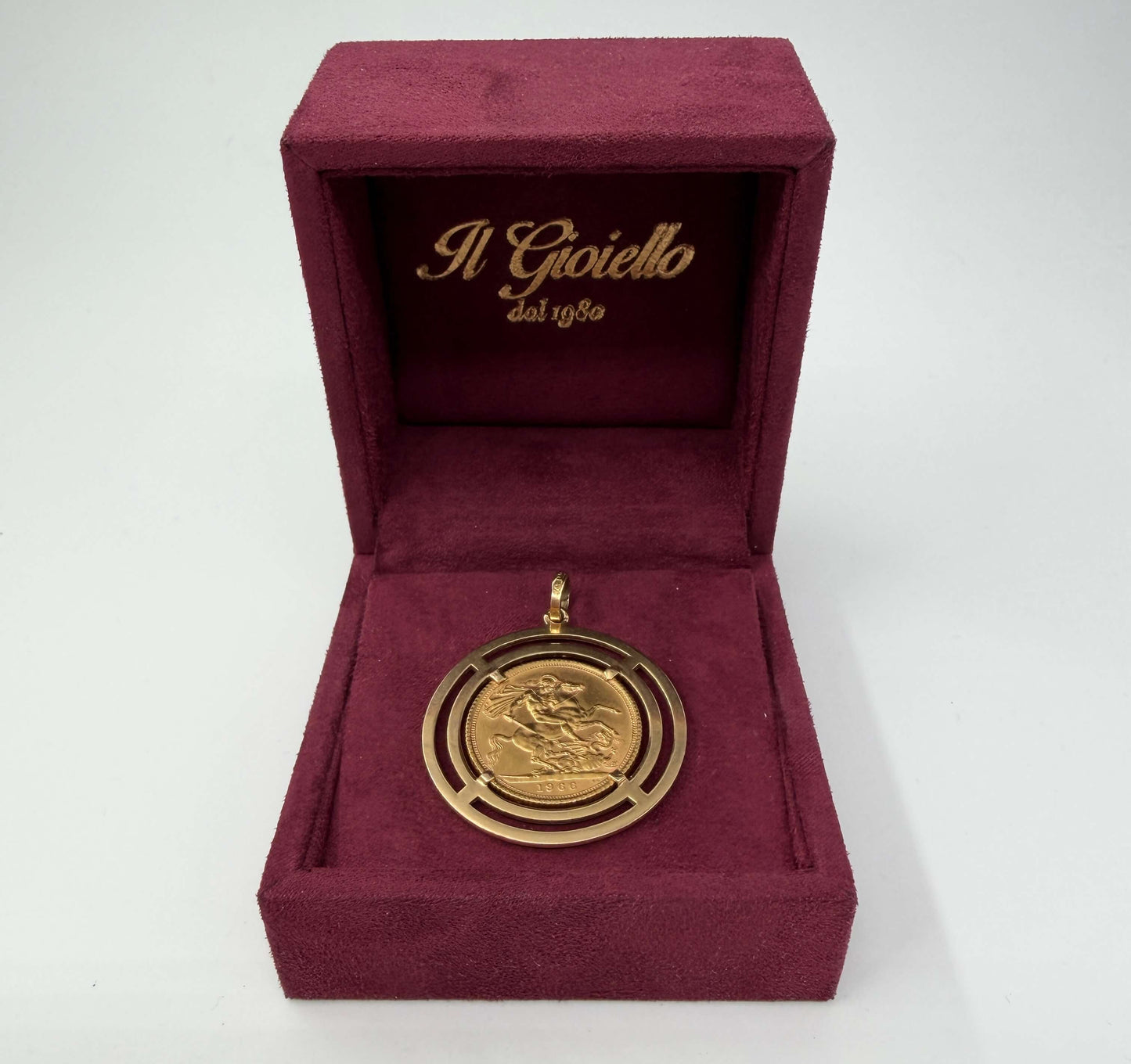 CIONDOLO ORO 18KT GIALLO CON STERLINA