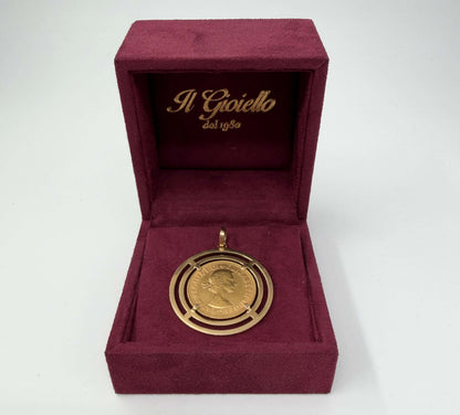 CIONDOLO ORO 18KT GIALLO CON STERLINA