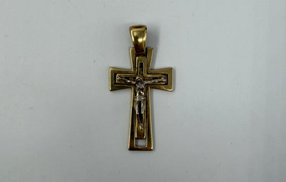 CIONDOLO ORO 18KT BICOLOR