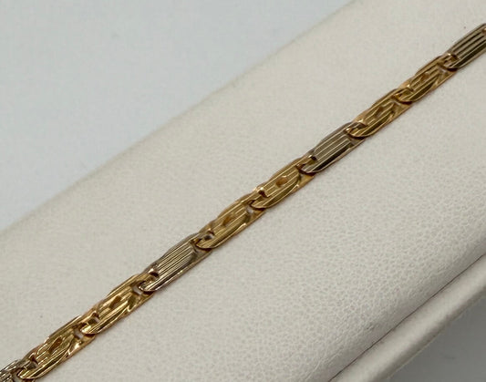 BRACCIALE 18 KT BICOLOR