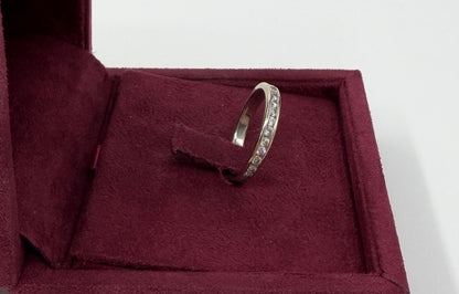 ANELLO IN ORO 18KT BIANCO CON DIAMANTI NATURALI