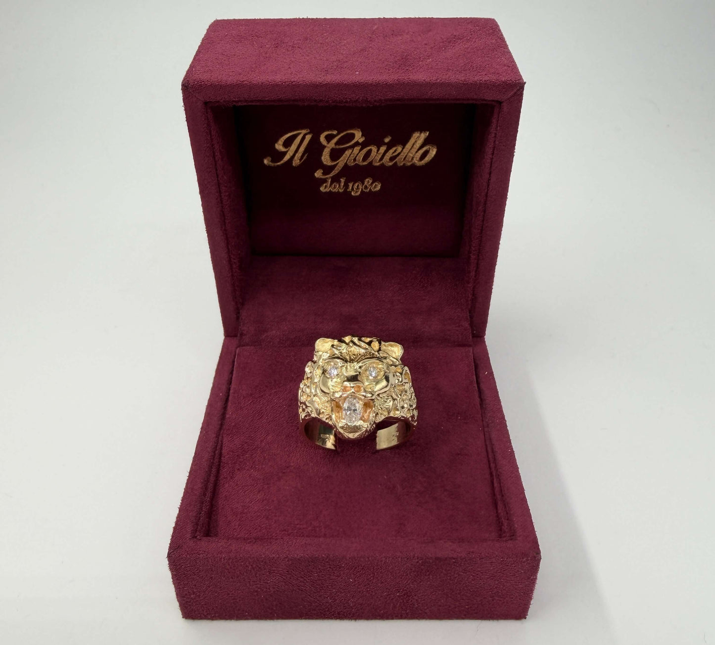 ANELLO IN ORO 18KT GIALLO CON DIAMANTI