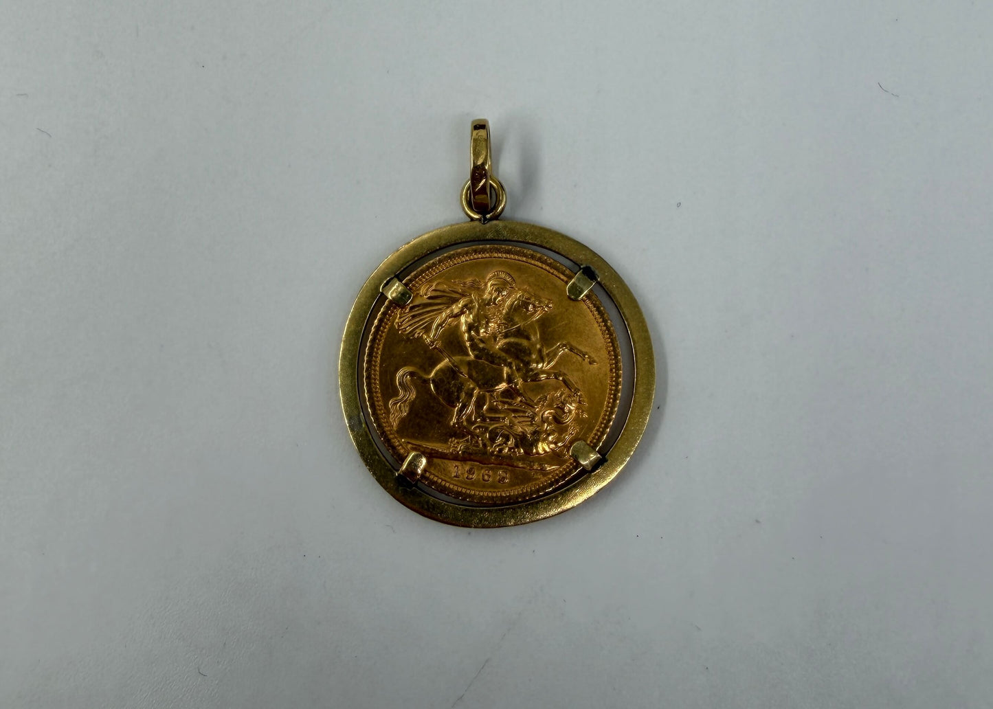 CIONDOLO ORO 18KT GIALLO CON STERLINA