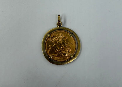CIONDOLO ORO 18KT GIALLO CON STERLINA