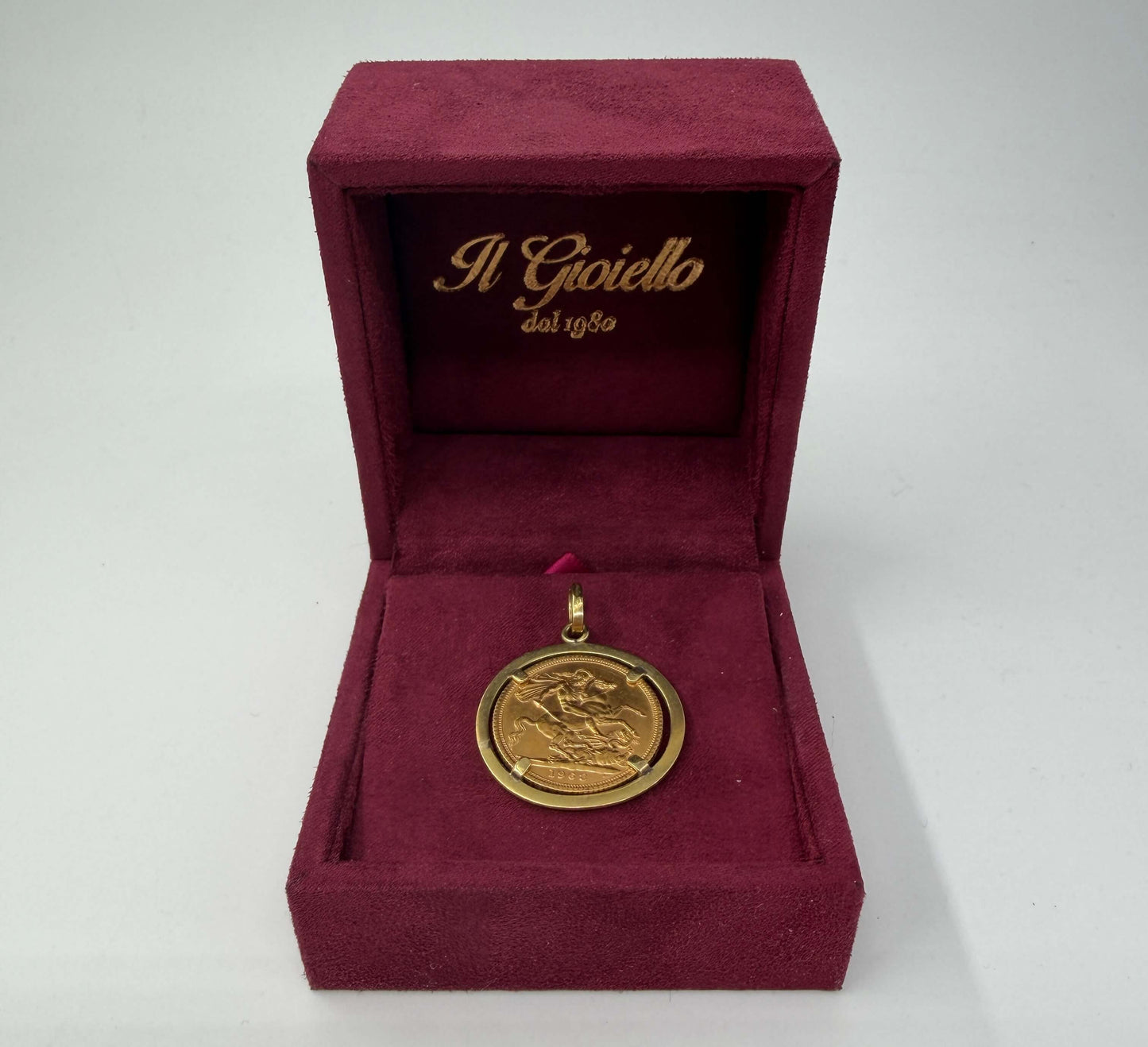 CIONDOLO ORO 18KT GIALLO CON STERLINA