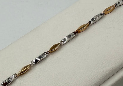 BRACCIALE 18 KT BICOLOR