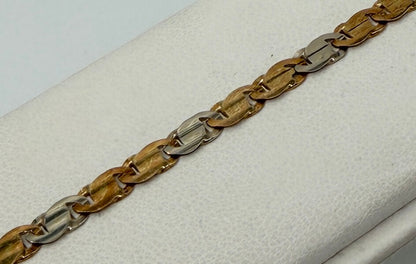 BRACCIALE 18 KT BICOLOR
