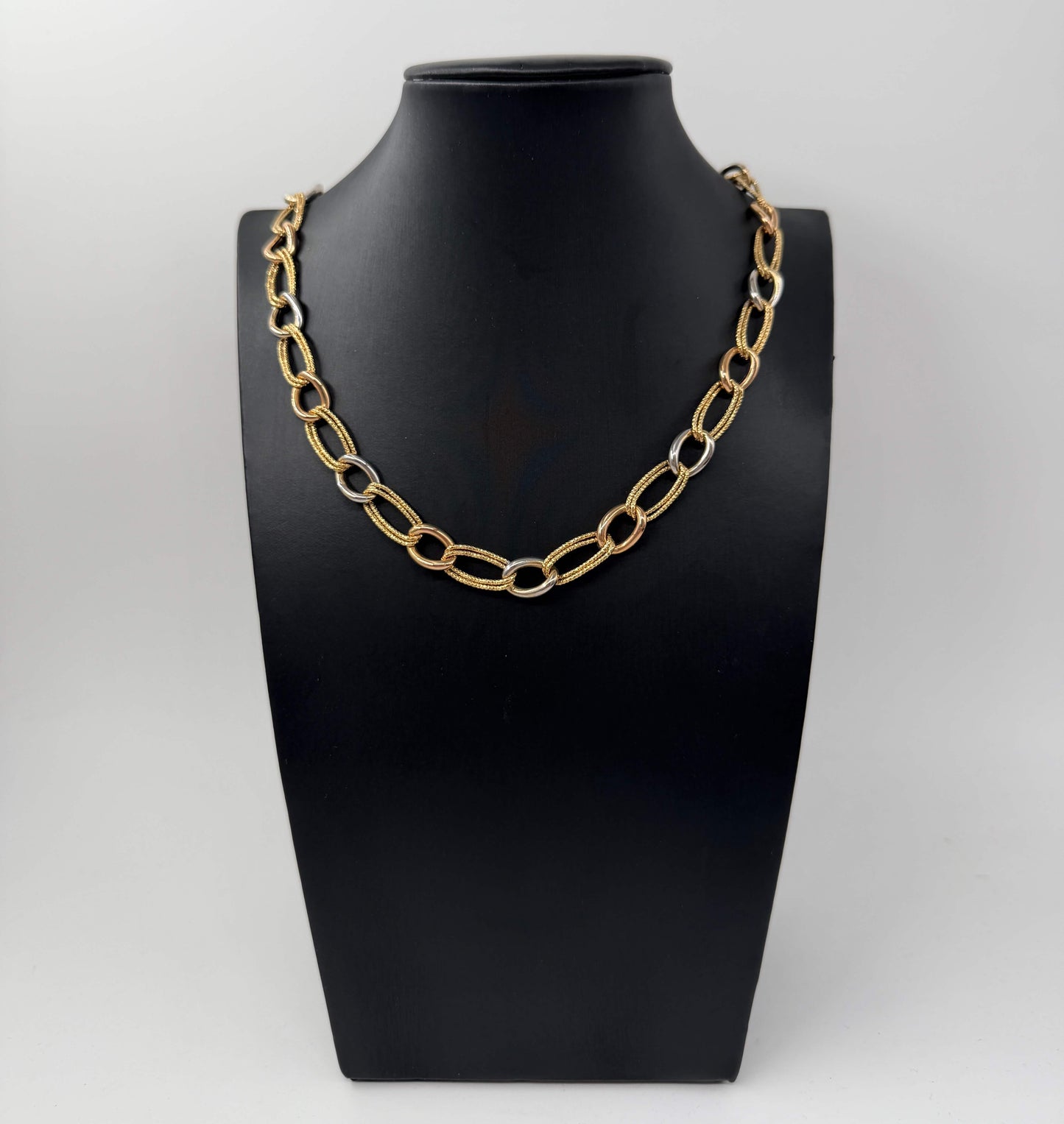 COLLANA ORO 18KT TRICOLOR