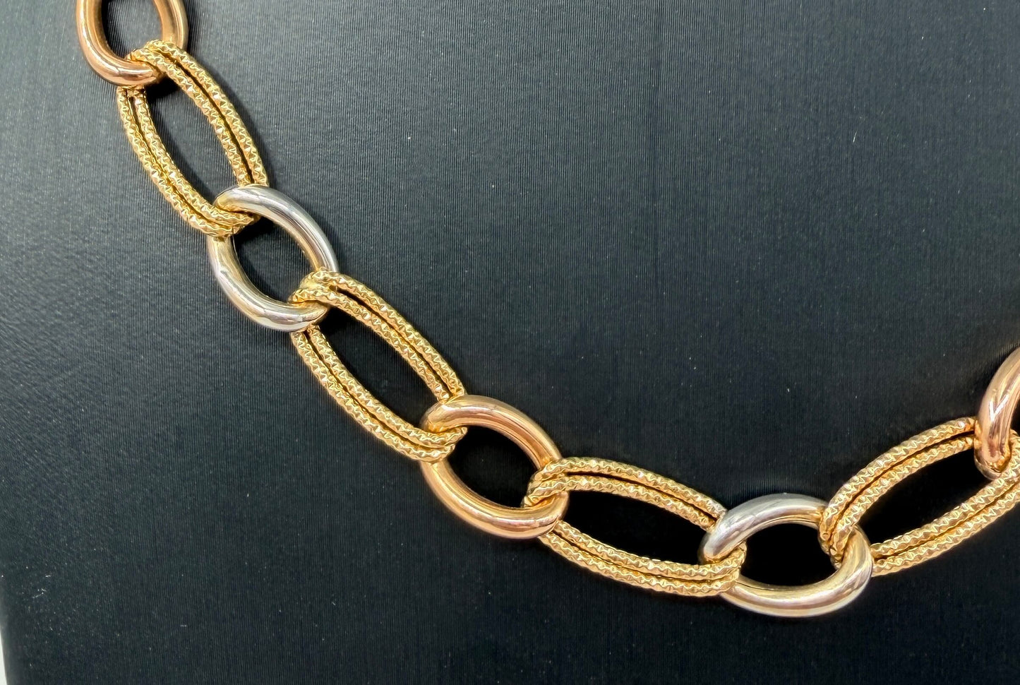 COLLANA ORO 18KT TRICOLOR