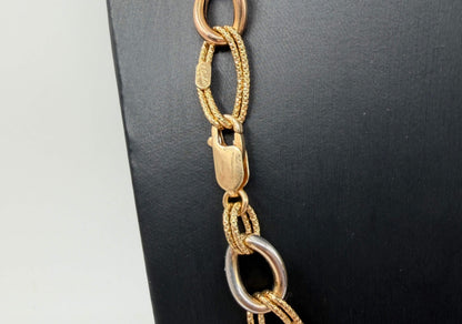 COLLANA ORO 18KT TRICOLOR