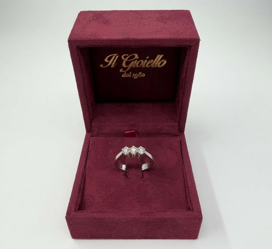 ANELLO TRILOGY IN ORO 18KT BIANCO