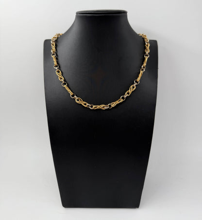 COLLANA ORO 18KT BICOLOR