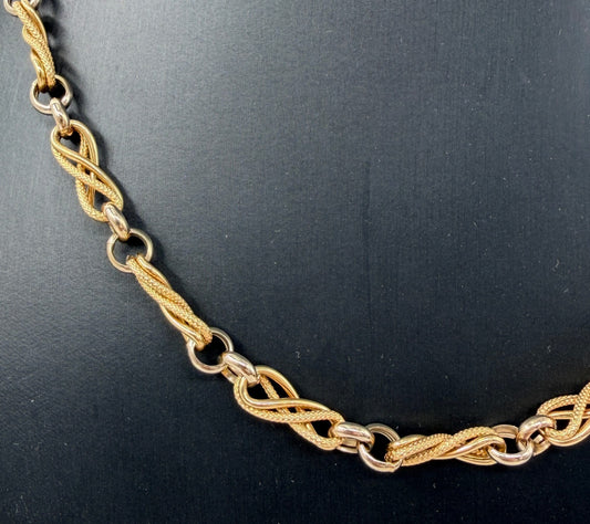 COLLANA ORO 18KT BICOLOR