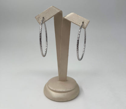 COPPIA DI ORECCHINI ORO 18KT BIANCO