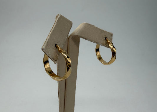 COPPIA DI ORECCHINI ORO 18KT GIALLO
