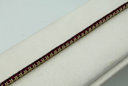 BRACCIALE TENNIS 18KT CON RUBINI