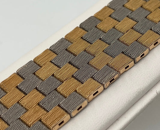 BRACCIALE 18 KT BICOLOR