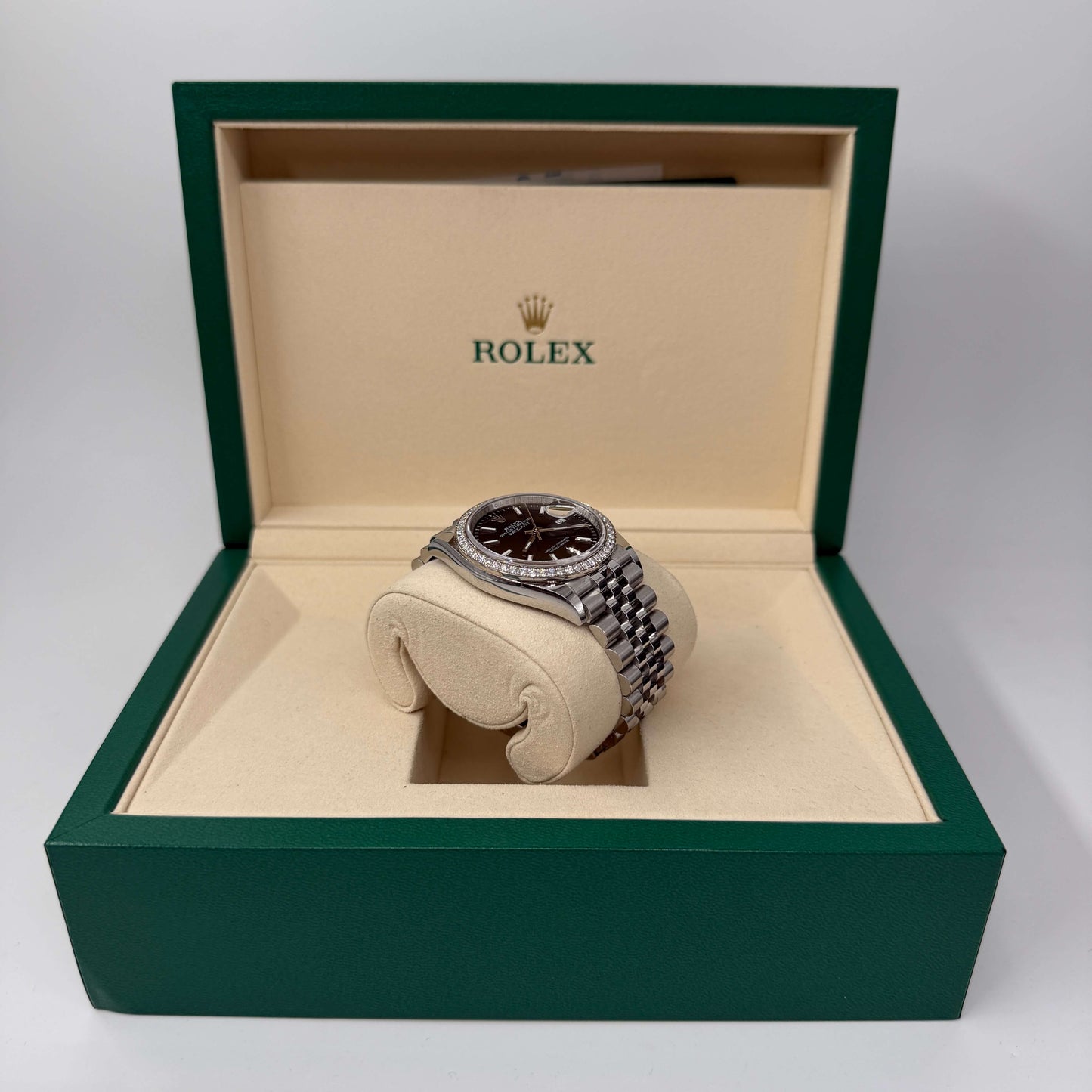 ROLEX DATE JUST 36MM GHIERA CON DIAMANTI FACTORY