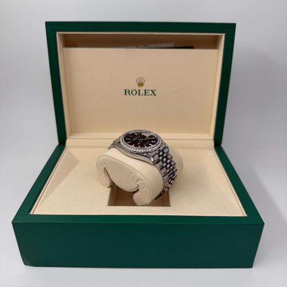ROLEX DATE JUST 36MM GHIERA CON DIAMANTI FACTORY