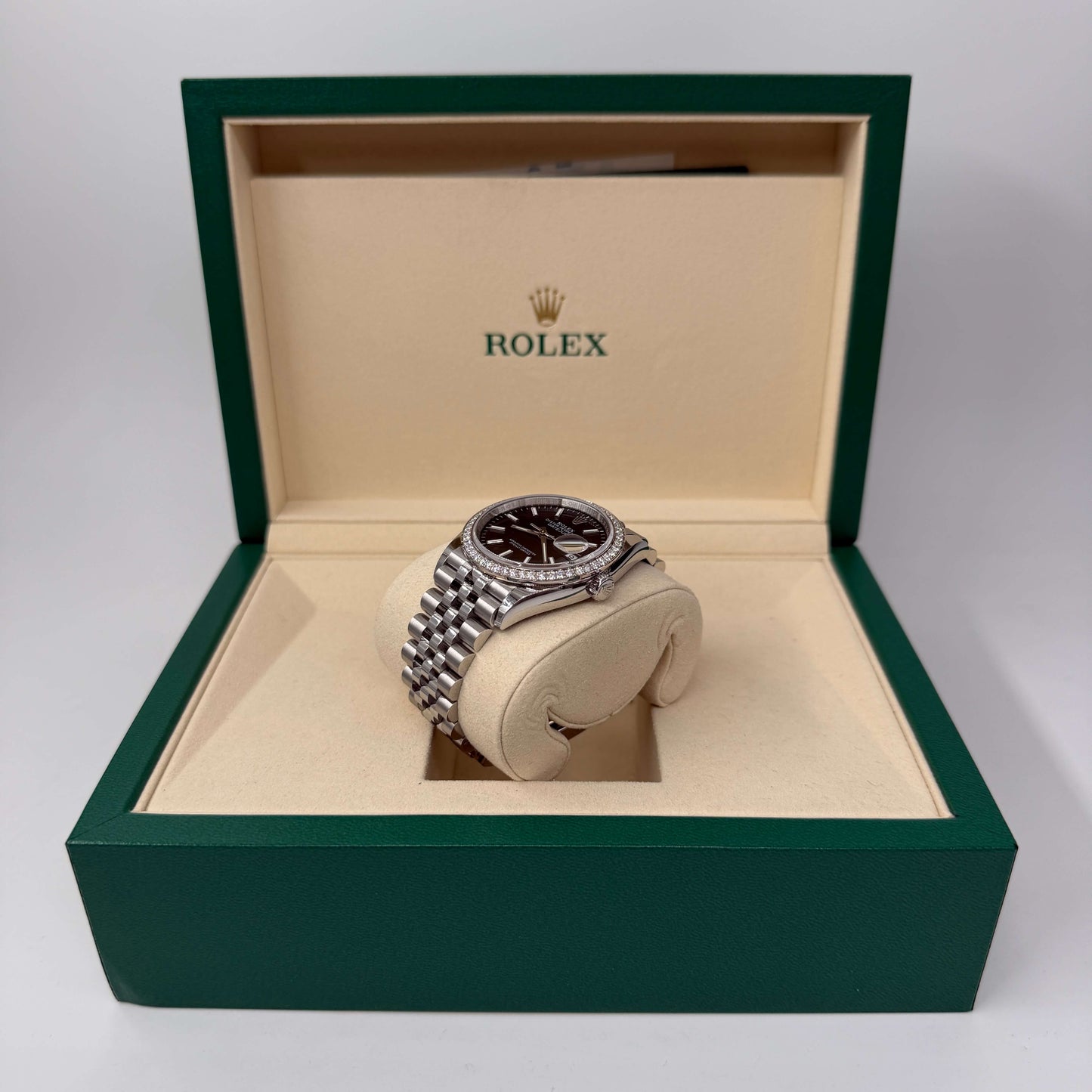 ROLEX DATE JUST 36MM GHIERA CON DIAMANTI FACTORY