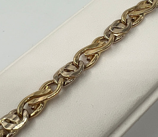 BRACCIALE 18 KT BICOLOR