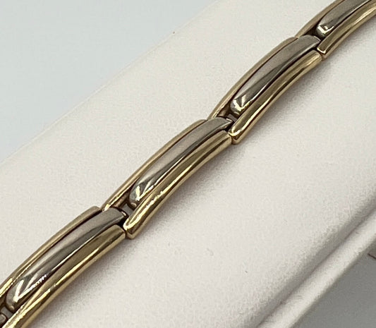 BRACCIALE 18 KT BICOLOR