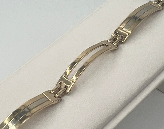 BRACCIALE 18 KT BICOLOR