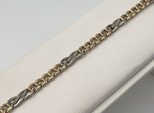 BRACCIALE 18 KT BICOLOR