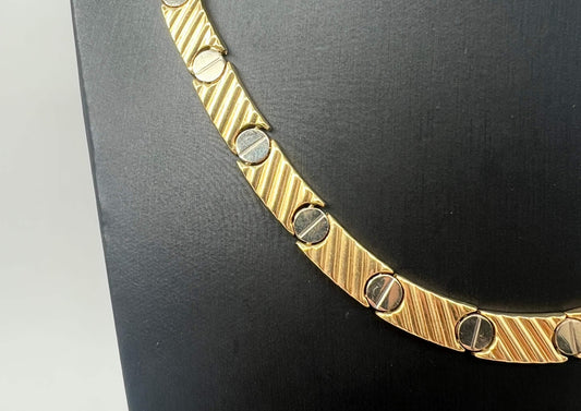 COLLANA ORO 18KT BICOLOR