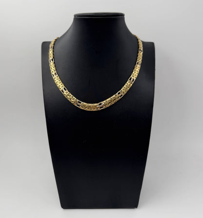 COLLANA ORO 18KT BICOLOR