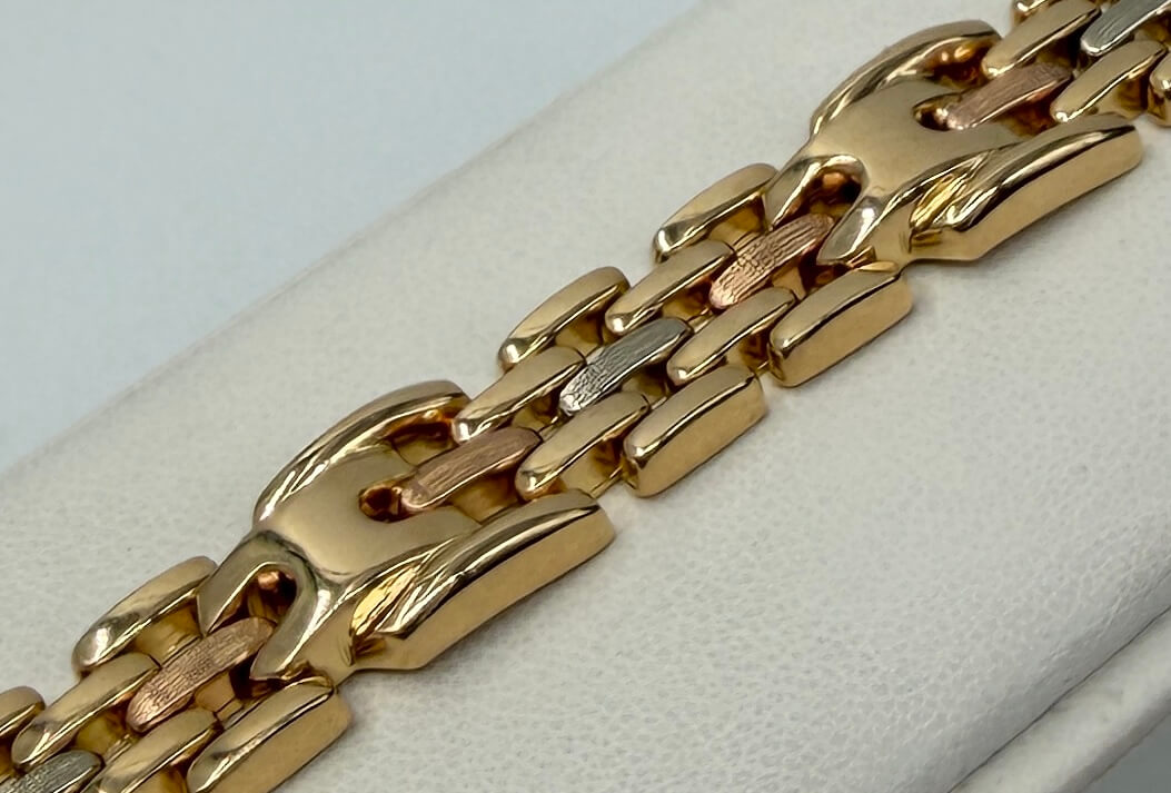 BRACCIALE 18 KT TRICOLOR