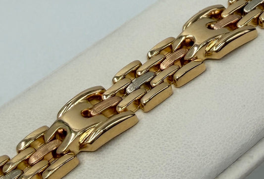 BRACCIALE 18 KT TRICOLOR