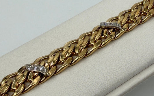 BRACCIALE 18 KT BICOLOR