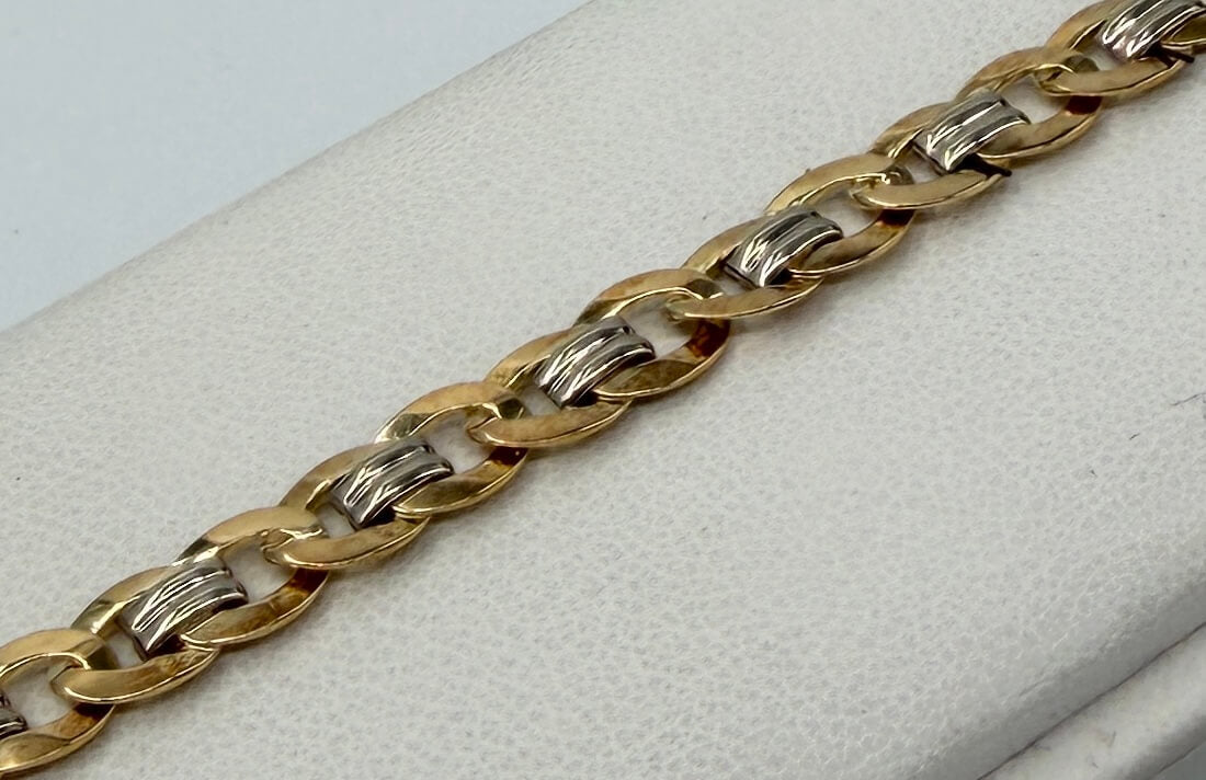 BRACCIALE 18 KT BICOLOR