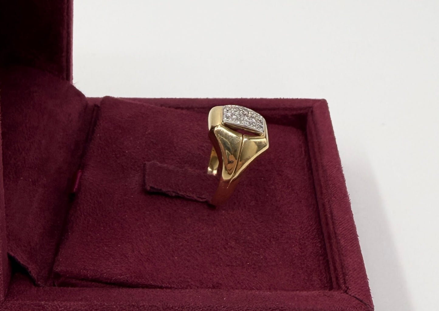 ANELLO IN ORO 18KT BICOLOR CON DIAMANTI