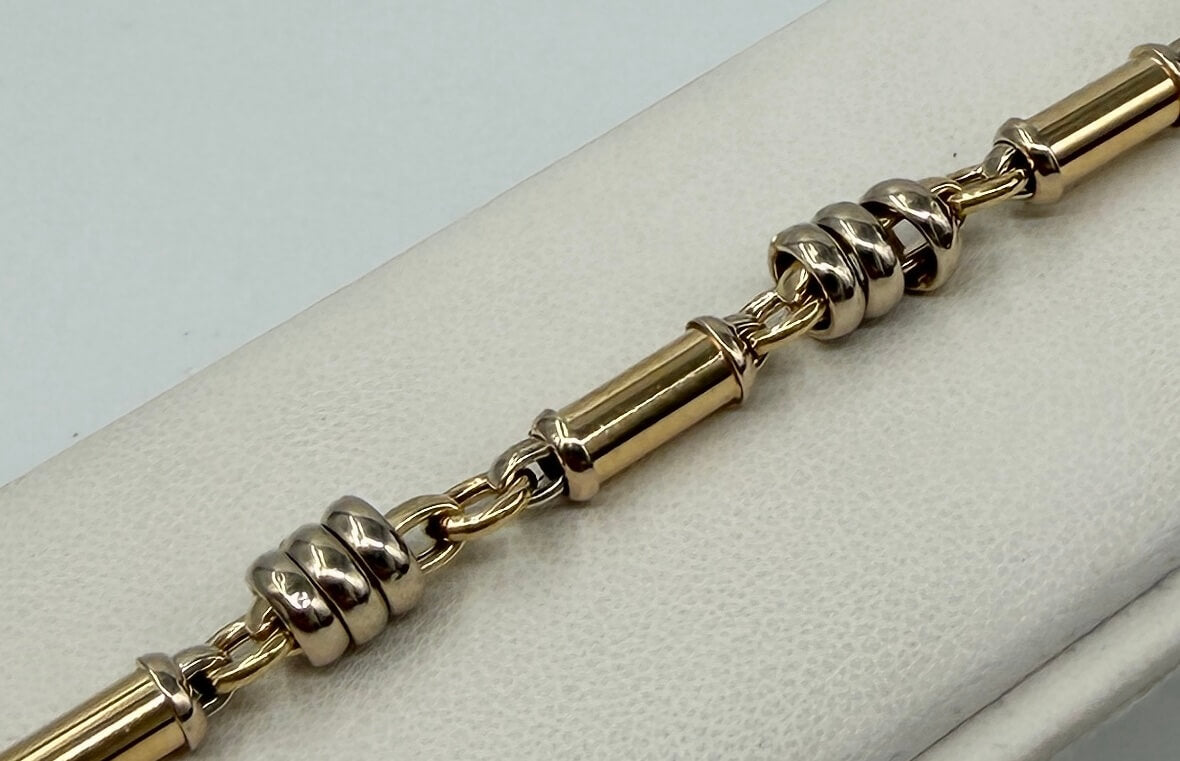 BRACCIALE 18 KT BICOLOR