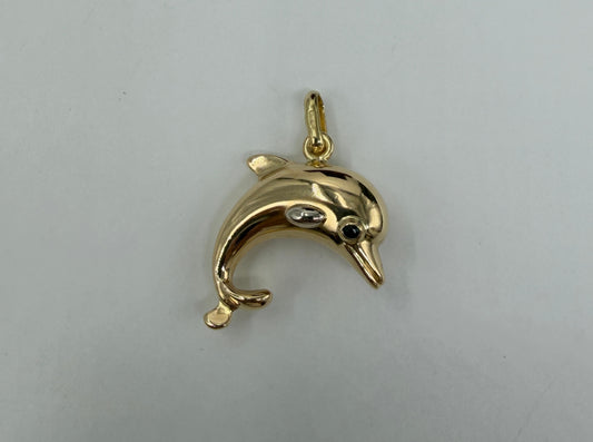 CIONDOLO ORO 18KT BICOLOR