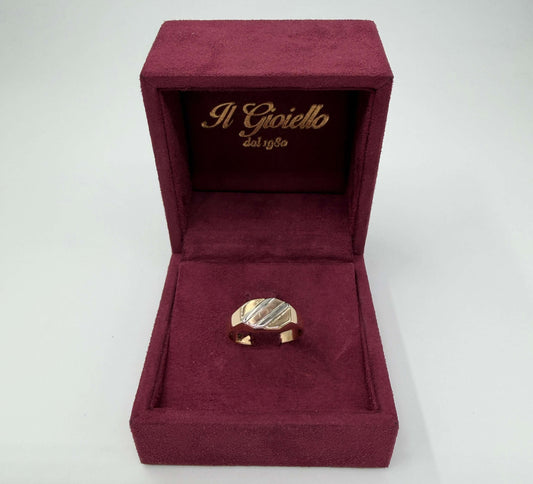 ANELLO IN ORO 18KT TRICOLOR