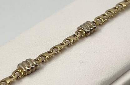 BRACCIALE 18 KT BICOLOR