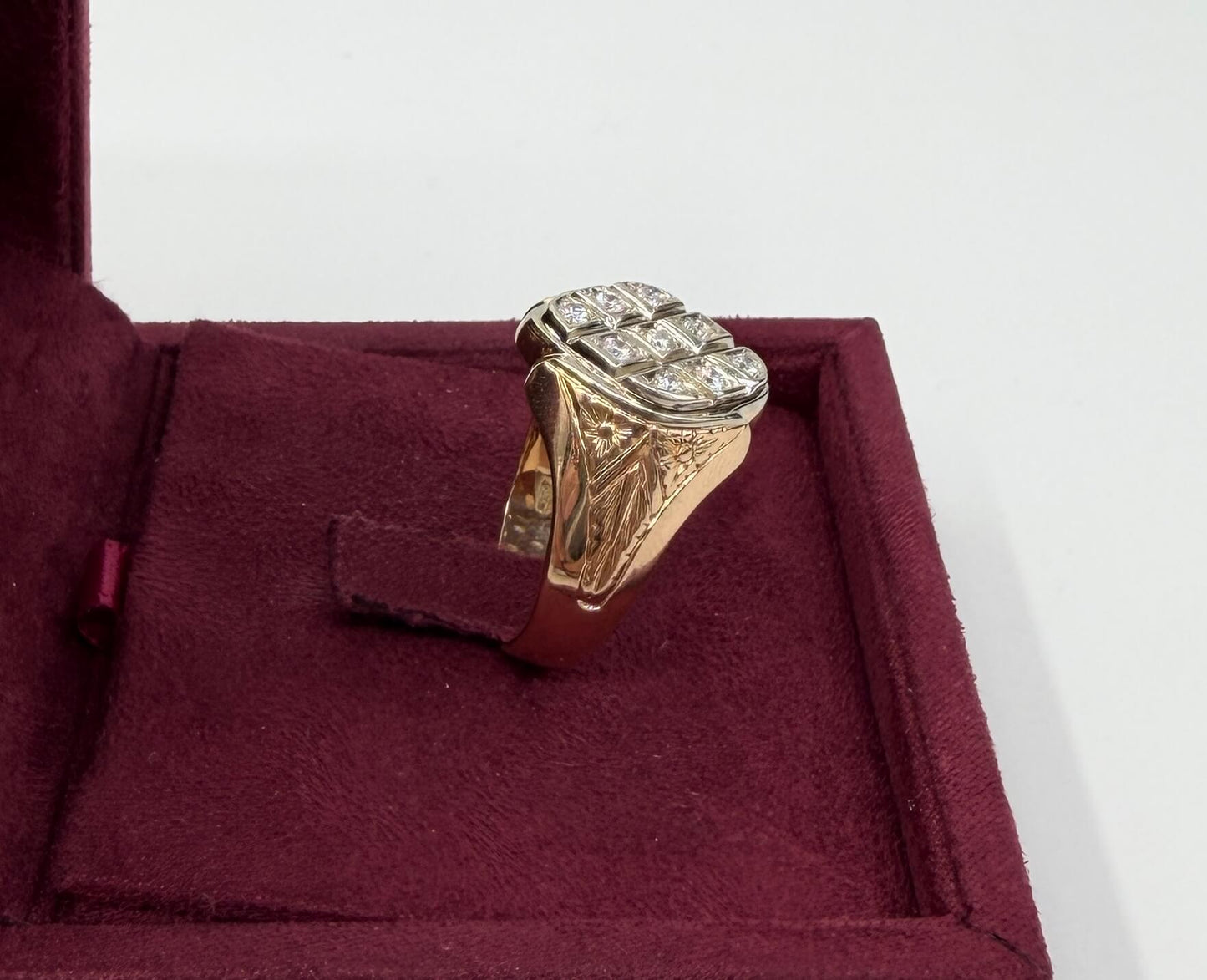 ANELLO IN ORO 18KT BICOLOR CON DIAMANTI