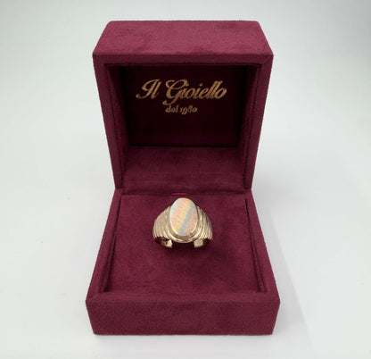 ANELLO IN ORO 18KT TRICOLOR