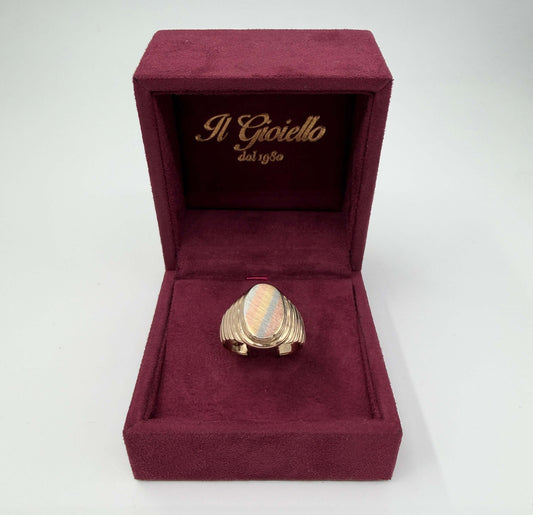 ANELLO IN ORO 18KT TRICOLOR