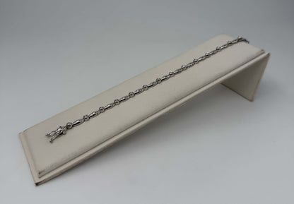 BRACCIALE 18 KT BIANCO CON DIAMANTI